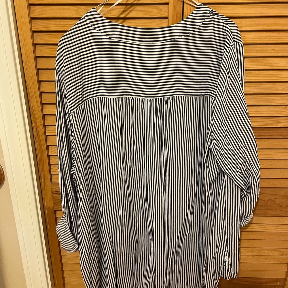 Elaine Rose loose fitting striped shirt